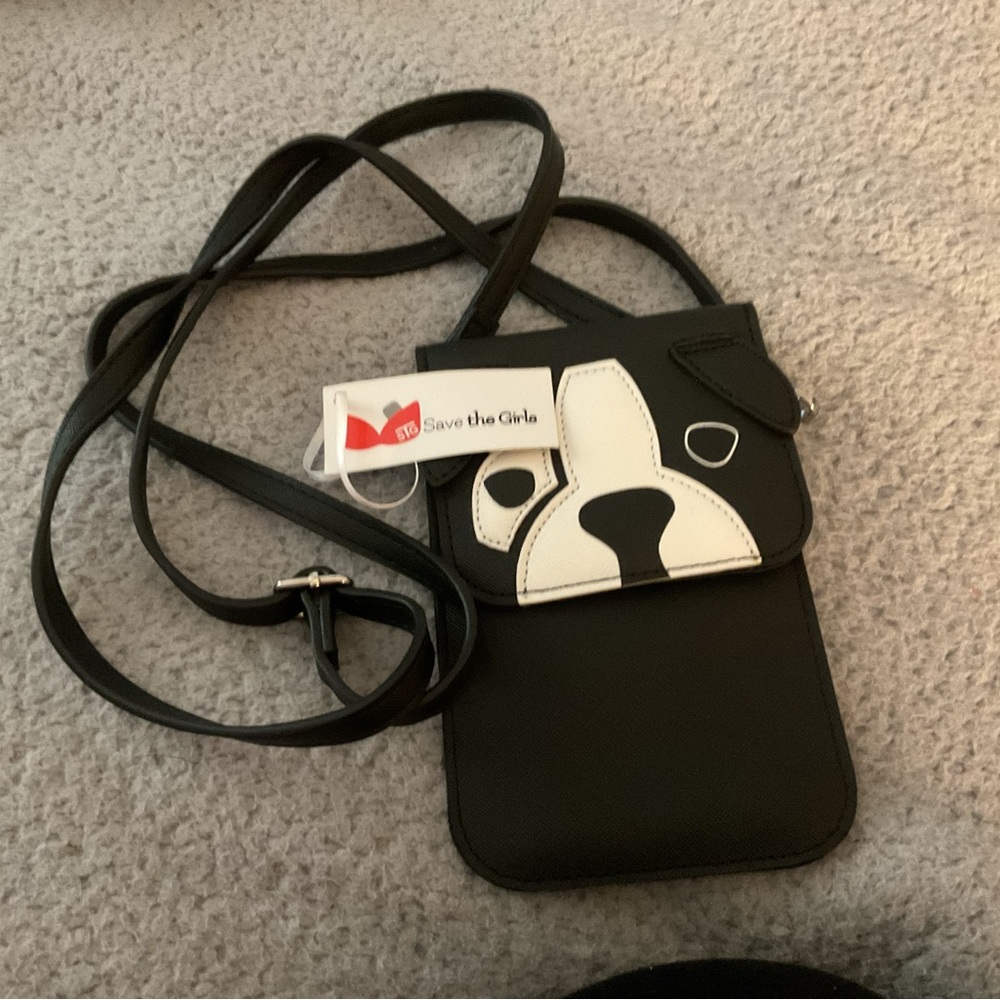 The Girls Black Touch Screen Purse